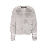 Maison Espin Gray Polyester Jackets & Coat